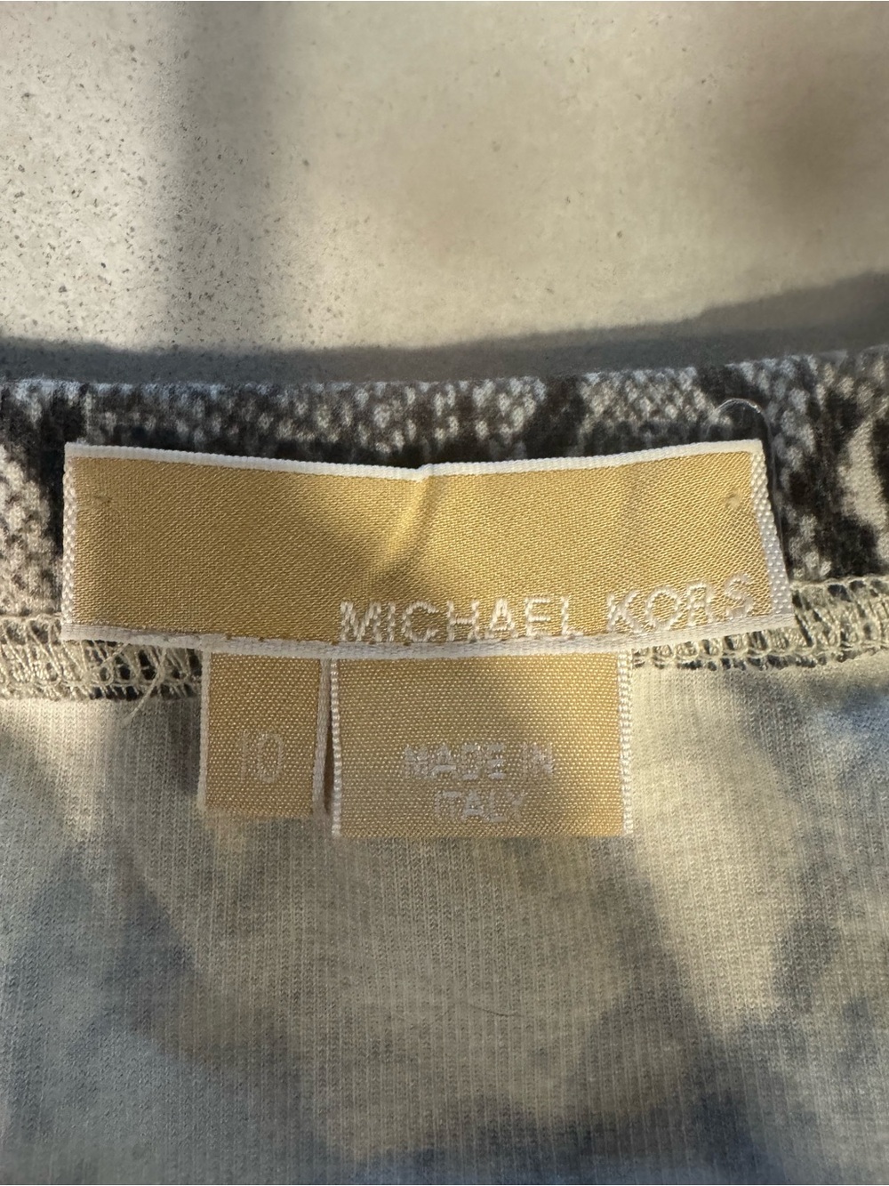Michael Kors Python  Mini Skirt - Taupe - Picture 3 of 3